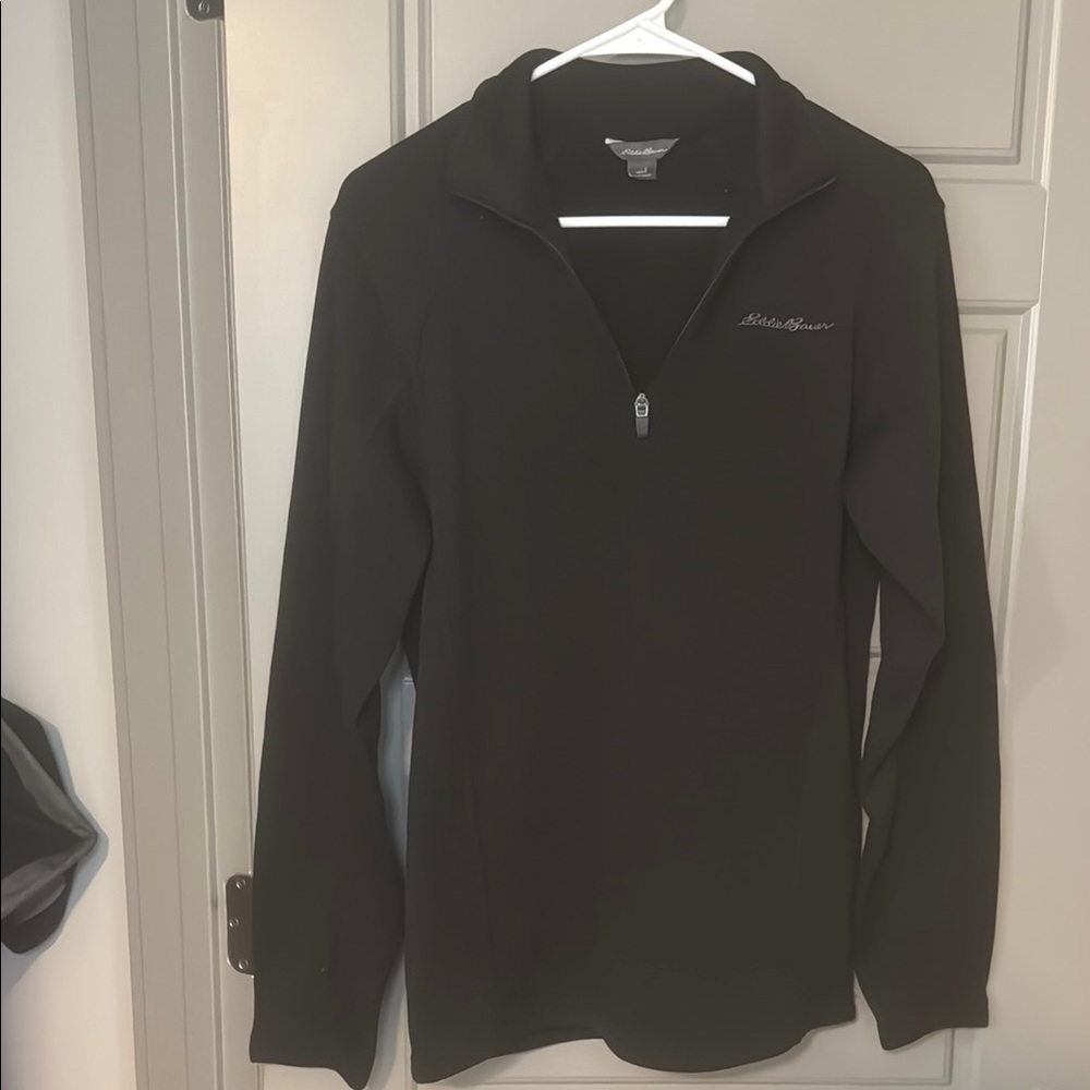 Eddie Bauer Black Long Sleeve Pullover